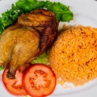 66. Cơm gà rô-ti / Crispy roasted chicken with rice · 