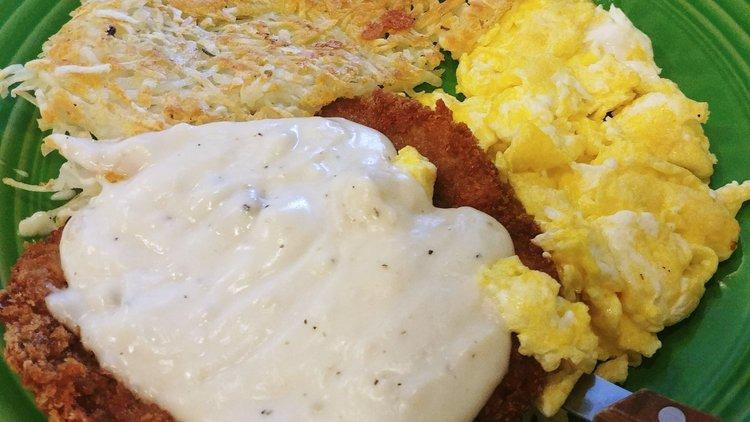 Country Fried Steak and Eggs · 