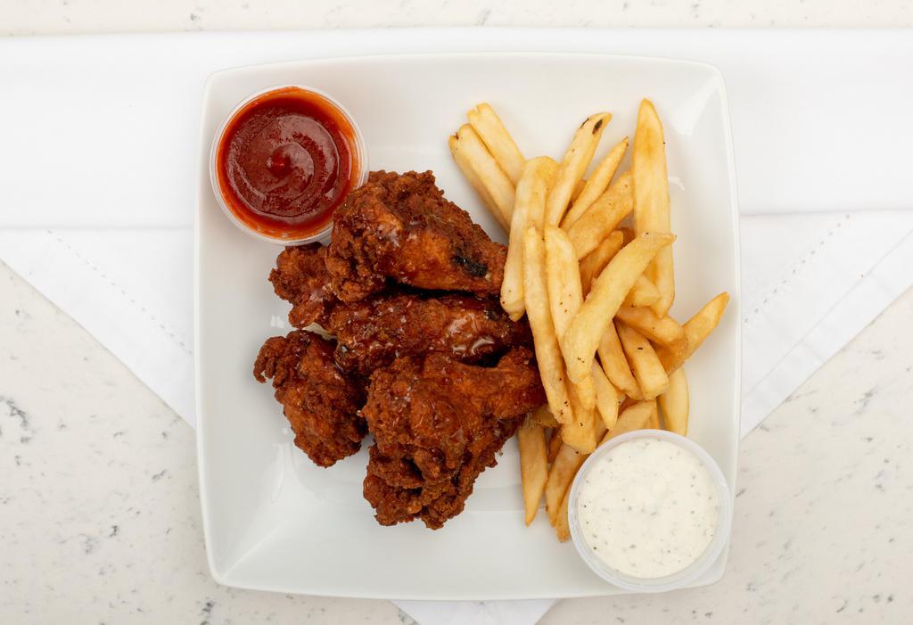 Hot Wings (5 Pcs) with fries · 