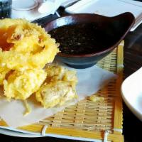 Assorted Mushroom Tempura · Deep fried assorted seasonal mushroom tempura.