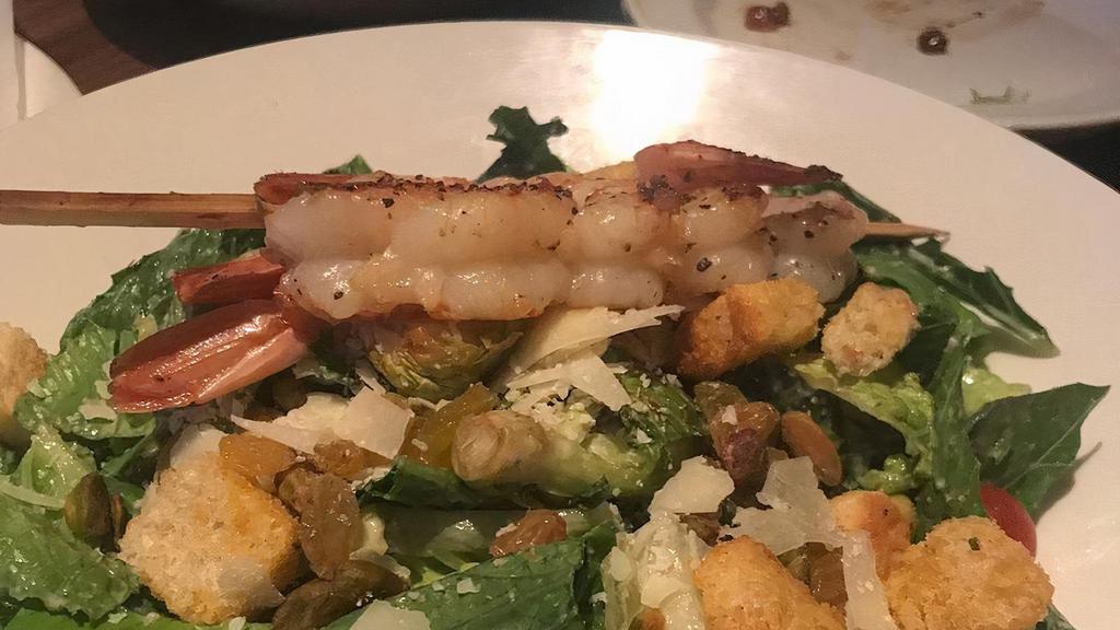 Kale Caesar Salad · Comes with focaccia croutons and Parmesan cheese.