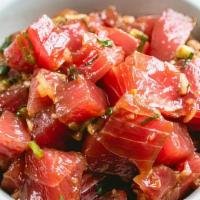 Classic Ahi
 · Ahi tuna with shoyu sauce, seaweed salad, edamame, pickled ginger, cucumber, scallions, cris...