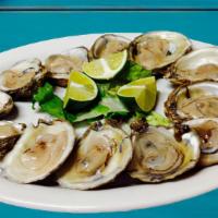 (6) Ostiones · (6) Raw Oysters In Half Shell