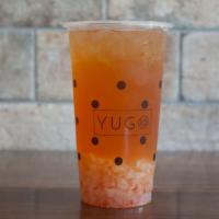 I Lychu · Royal tea, lychee, longan bits, grapefruit, lychee jelly.