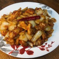 Chicken w/Spicy Garlic Sauce · Hot & Spicy