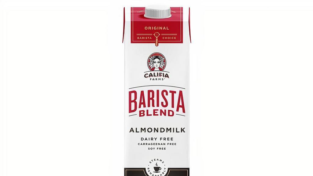 Califia Almond Milk 1Qt · 1QT Califia Barista Edition Almond Milk. Vegan, Gluten-Free, Kosher, & Dairy-Free with full-bodied goodness, this milk functions as both a 