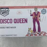 Two Pitchers Disco Queen Bubbly Rose Radler 6 Pack | 12 oz Can · ALC: 4.2% By Vol.
All Natural - Easy Drinking - No Funny Biz.
100 Calories.
Fruity - Refresh...