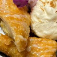 Fried Banana with Ice Cream · 