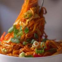 Schezwan Noodle · Noodles tossed with an assortment of shredded vegetables and chef special schezwan sauce.