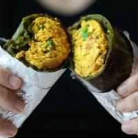 Paneer Bhurji Wrap · Fresh homemade mashed cheese cooked with spices, wrapped in plain paratha or spinach paratha...