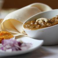 Pav Bhaji With Papad · A mixture of vegetables, boiled, mashed and cooked with spices served with Bun.