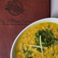 Khichdi · Rice and lentils cooked together with special spices.