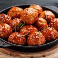 Meatballs · 3 pcs Housemade meatballs topped with marinara sauce and warm mozzarella cheese.
