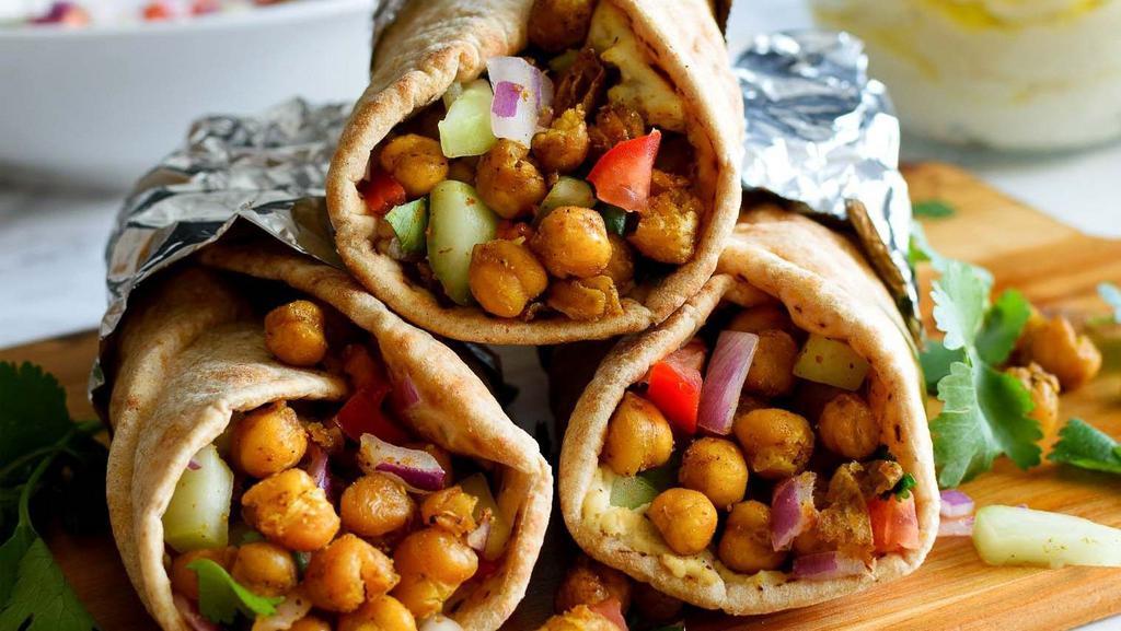 Garbanzo Bean · grbanjo bean made with onion gravy spicy with naan bread wrap