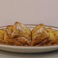 French Toast · 3  slices of  texas bread  and  powdered sugar