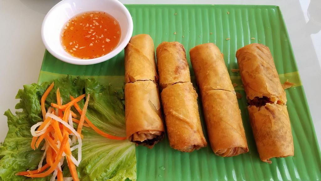 Spring Rolls with Grilled Meats (4) · Choice of grilled pork or chicken or beef.