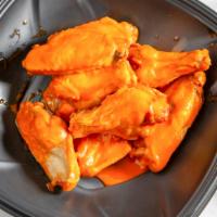 Buffalo Wings · Hot or mild wings with ranch dressing.