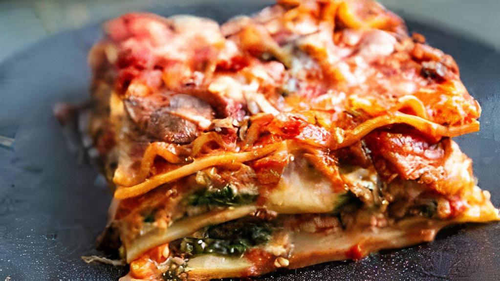 Vegetarian Lasagna · Classic Italian lasagna layered with cheese.