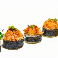 Five Star (Baked) · In: unagi, albacore, salmon & avocado. Out: crab salad, tobiko & green onion w/ spicy mayo &...