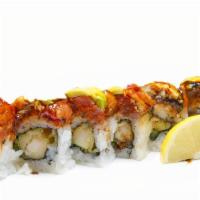 Power Aid · Spicy. In shrimp tempura & cucumber. Out: spicy tuna, unagi, avocado w/ unagi sauce.