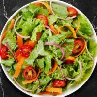 Sir Mixed-A-Lot Salad (Mixed Green Salad) · Mixed greens, tomato, onion, olives, cucumber, parmesan cheese, house dressing.