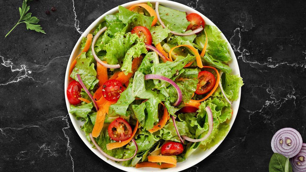 Sir Mixed-A-Lot Salad (Mixed Green Salad) · Mixed greens, tomato, onion, olives, cucumber, parmesan cheese, house dressing.