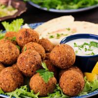 Falafel · Fried Chick pea mixed with onion, garlic, parsely, and a touch of tahini sauce