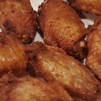 Crispy Chicken Wings (7pcs) · Deep fried chicken wings marinated in a house specialty sacue flavored with salt and pepper,...