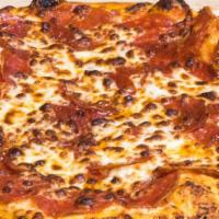 Pepperoni Mania Supreme Pizza · Double pepperoni & double mozzarella cheese.