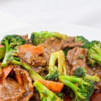 Broccoli Beef · Delicious beef with steamed broccoli.