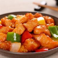 Sweet and Sour Pork · Sweet and sour marinated delicious pork.