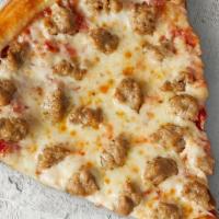 Ny Sausage Slice · XL NY Slice made with fresh, hand-stretched dough, topped with San Marzano-style tomato sauc...