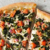 Spinach And Tomato · XL NY pizza made with fresh, hand-stretched dough, topped with San Marzano-style tomato sauc...
