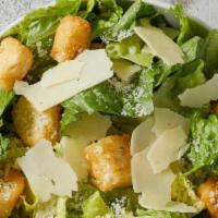 Caesar Salad · Romaine and iceberg lettuce, grated Romano cheese, and croutons all tossed together, served ...