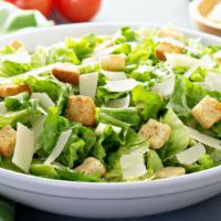 Caesar Salad · Fresh romaine lettuce, croutons, Parmesan cheese and homemade caesar dressing.