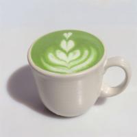 Matcha Latte · Matcha green tea, steamed milk of choice sweetened with vanilla.