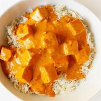 Paneer Tikka Masala · Tender cheese cubes cooked in Sue's tikka masala and charcoal grill.