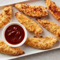 Chicken Tenders (Large) · Chicken Breast Tenderloin
Served with your choice of sauces: BBQ, pizza or ranch.