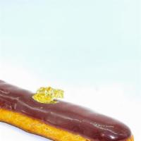 CARAMEL ECLAIR · Classic French eclairs made with a pate à choux filled with a salted caramel and mascarpone ...