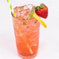 Strawberry Watermelon Mint Soda · Strawberry, watermelon with fresh mint.