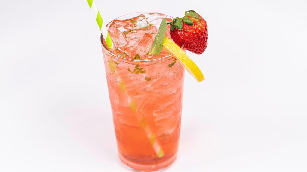 Strawberry Watermelon Mint Soda · Strawberry, watermelon with fresh mint.
