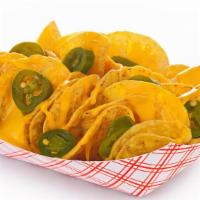 Basic Nachos · Chips, Cheese, & Jalapeños