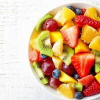 Fresh Fruits · A blend of fresh fruits, including: apples, grapes, strawberries, blackberries, bananas, ora...