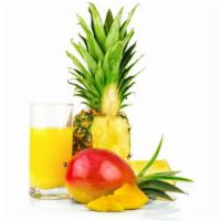 Tropic Mango & Pineapple Juice · Fresh 20 oz juice made with Mangos and Pineapples.