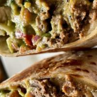 Super Burritos · Choic of meat: roasted chicken, carne asada, al pastor pork, or tofu - All burritos come wit...