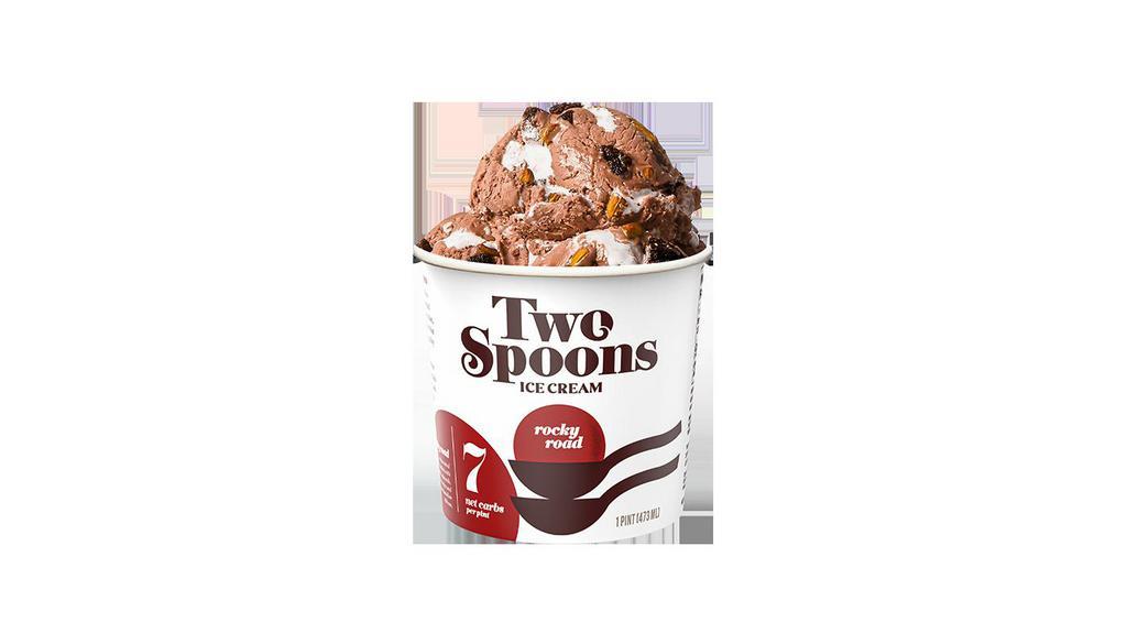 Rocky Road Keto Ice Cream 16oz · Let each spoonful excite your taste buds with a burst of rich chocolate, sweet marshmallows, gooey brownies, and crunchy almonds. There's truly nothing like our keto rocky road ice cream. 7g Net Carbs/Pint
