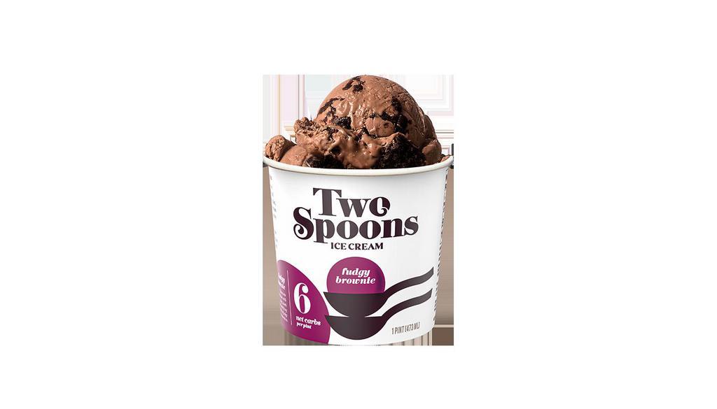 Fudgy Brownie Keto Ice Cream 16oz · Satisfy your sweet tooth with the indulgent taste of our fudgy, low-carb brownies swirled in rich, keto chocolate ice cream. 6g Net Carbs/Pint