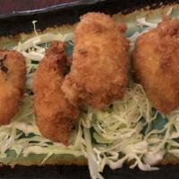 Fried Oyster · Deep fried oyster w/ tempura sauce.