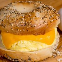 #1. Egg & Cheese · Eggs with a slice of Cheddar, salt and pepper.