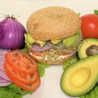 Vegetarian  Deluxe  · Avocado, swiss cheese, mayo, mustard, onion, cucumber, tomato, lettuce
